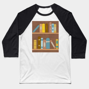 Book shelves with books Baseball T-Shirt